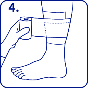 如何使用PehaHaft自黏透氣彈性繃帶、醫用黏性固定貼